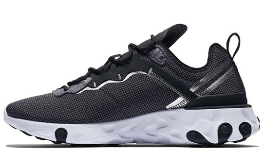 Giay Nike React Element 55 'Black Metallic Silver' CQ4600-071