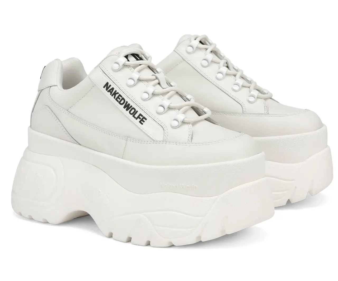 Giay Naked Wolfe Sprinter 'White Leather'