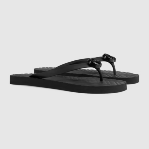 Dep Gucci Chevron Thong Sandal 'Black' 659229-J8710-1000