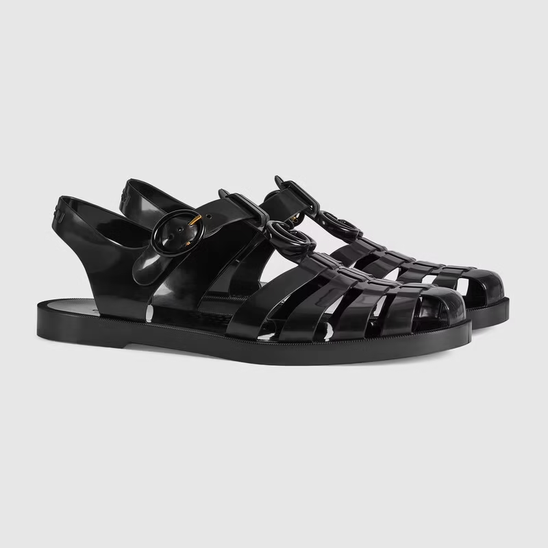 Dep Gucci Sandal With Double G 'Black' 674132-JFM00-1000