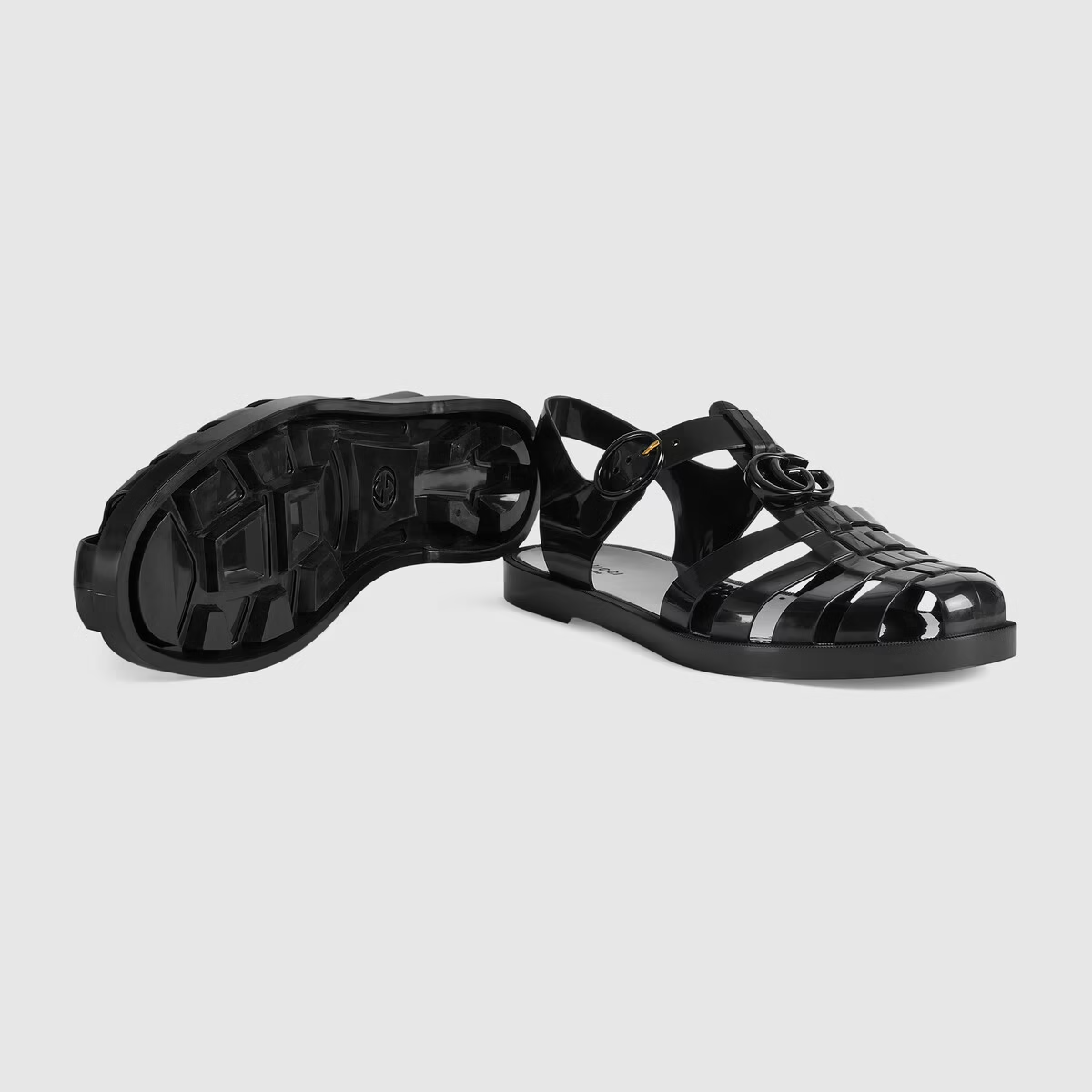 Dep Gucci Sandal With Double G 'Black' 674132-JFM00-1000