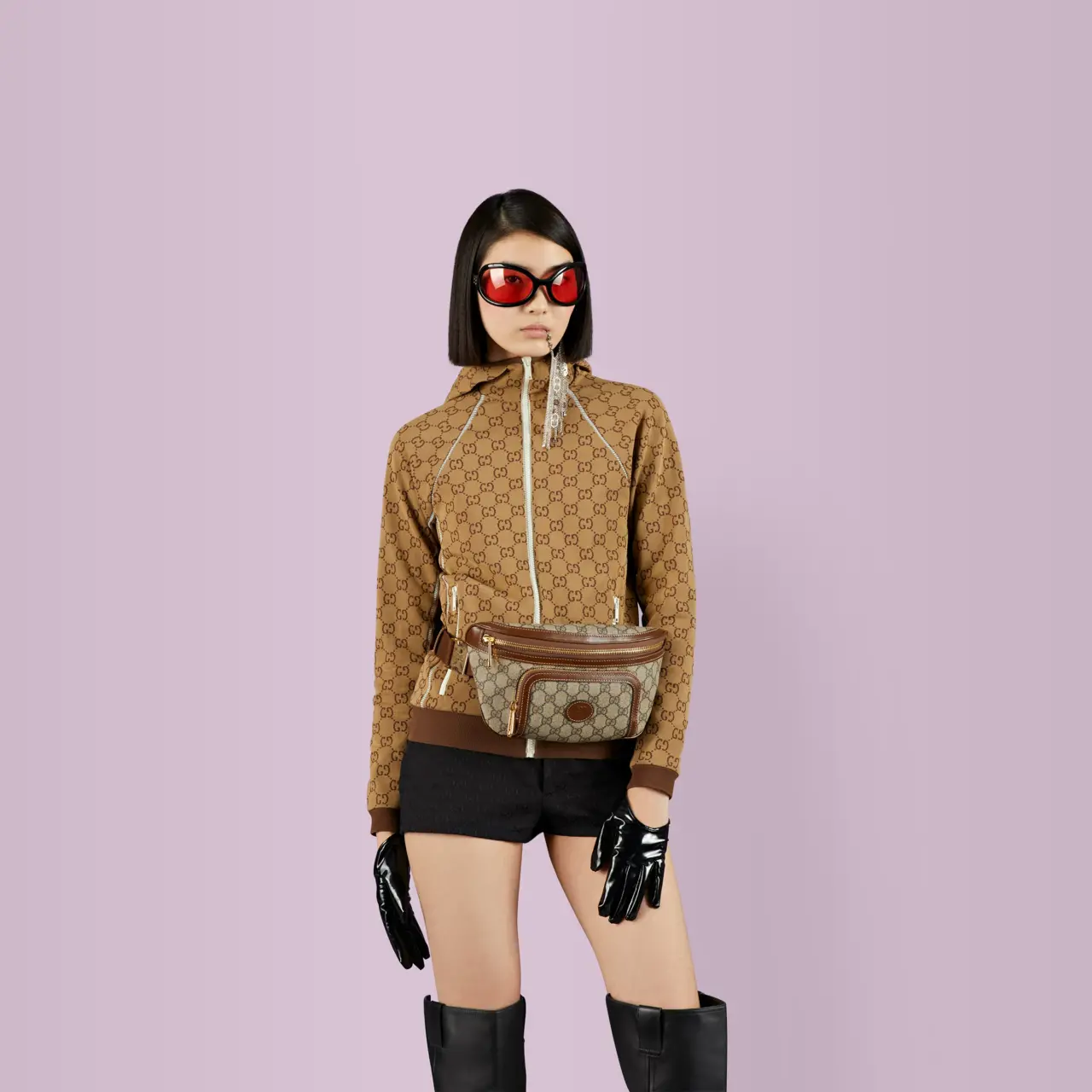 Giay Gucci GG Large Belt 'Ebony' 733240-92THG-8563