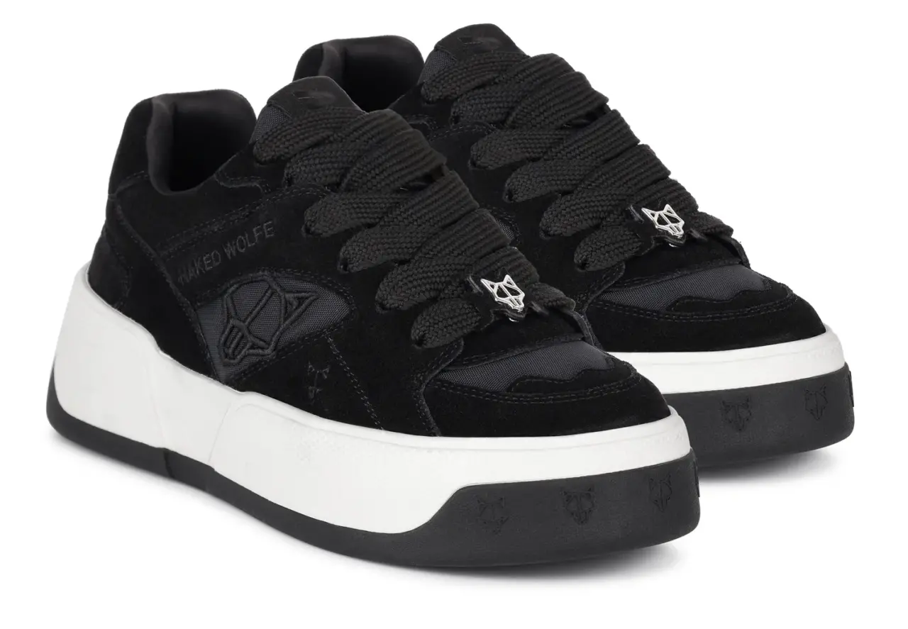 Giay Naked Wolfe Crash Cow Suede 'Black'