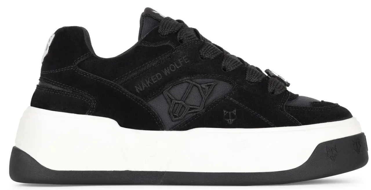 Giay Naked Wolfe Crash Cow Suede 'Black'
