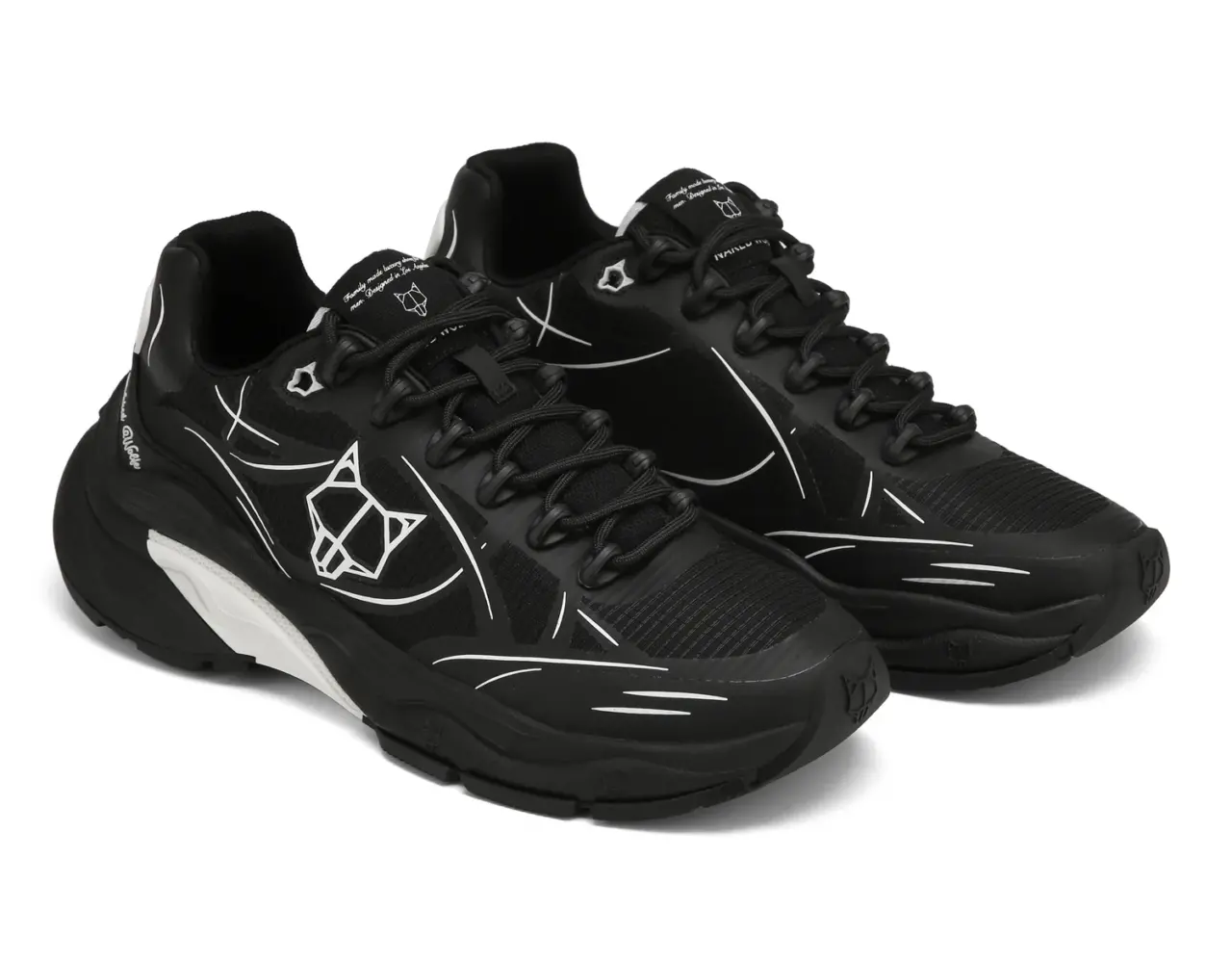 Giay Naked Wolfe Fizz 'Black Mesh'