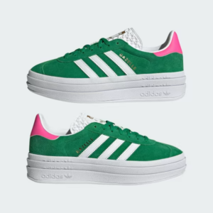 Giay Adidas Gazelle Bold 'Green Lucid Pink' IG3136