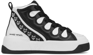 Giay Naked Wolfe King 'Black White Leather'