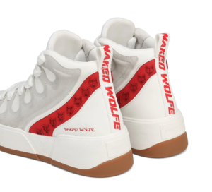 Giay Naked Wolfe King 'White Red Leather'