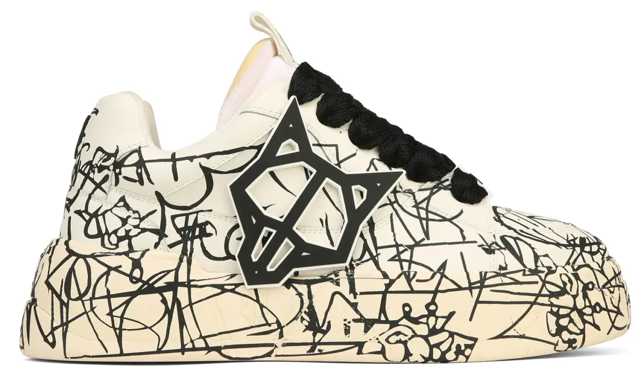 Giay Naked Wolfe Kosa 'Black Scribble'