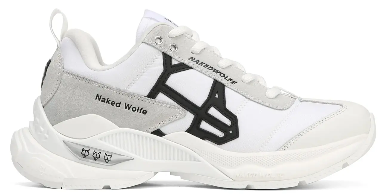 Giay Naked Wolfe Society 'White Nylon'