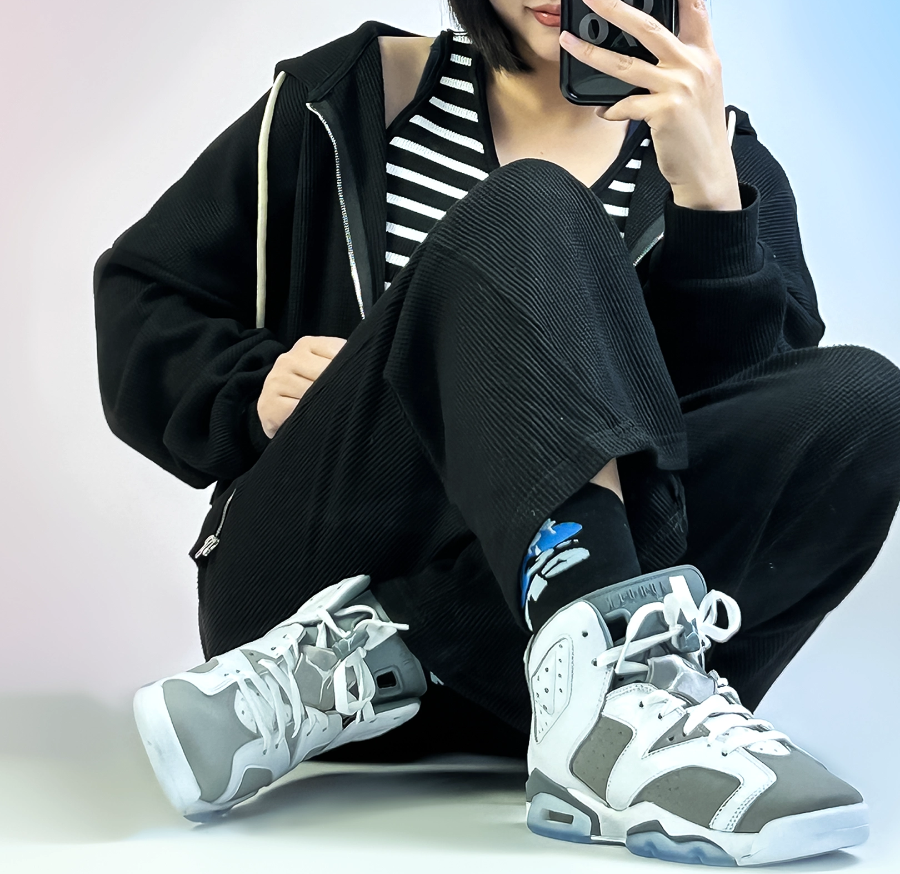 Giay Nike Air Jordan 6 Retro 'Cool Grey' 384665-100