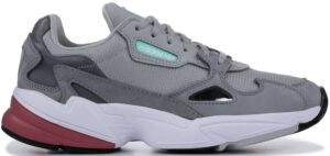 Giay Adidas Falcon 'Grey Maroon' D96698