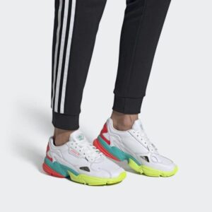 Giay Adidas Originals Falcon 'White Aqua Red' EH0319