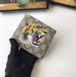 Vi Gucci Tiger GG Supreme Wallet 'Beige' 451268-K5Z1N-8666