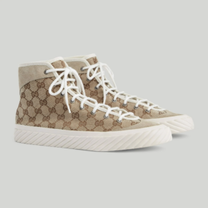 Giay Gucci High Top GG 'Beige Ebony' 738995-FABQA-9796