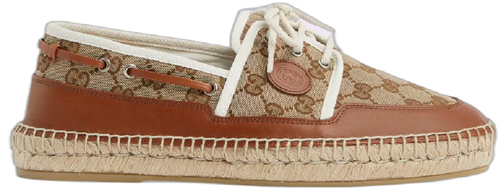 Giay Gucci Lace-Up GG Shoe 'Beige' 725799-FAA5X-9780