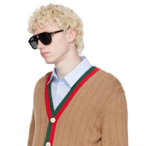 Kinh Gucci Aviator Sunglasses 'Black' GG1320S-004-54