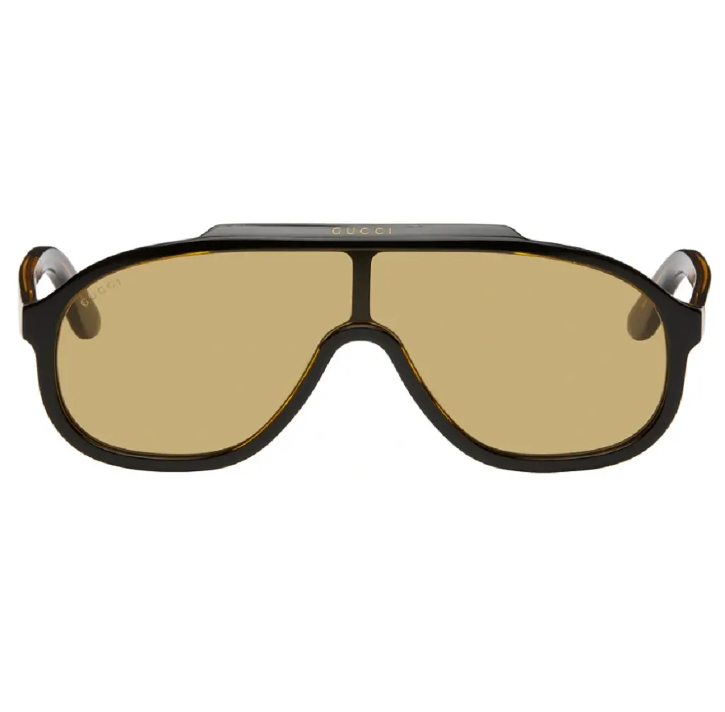 Kinh Gucci Shield Sunglasses 'Brown' GG1038S-003