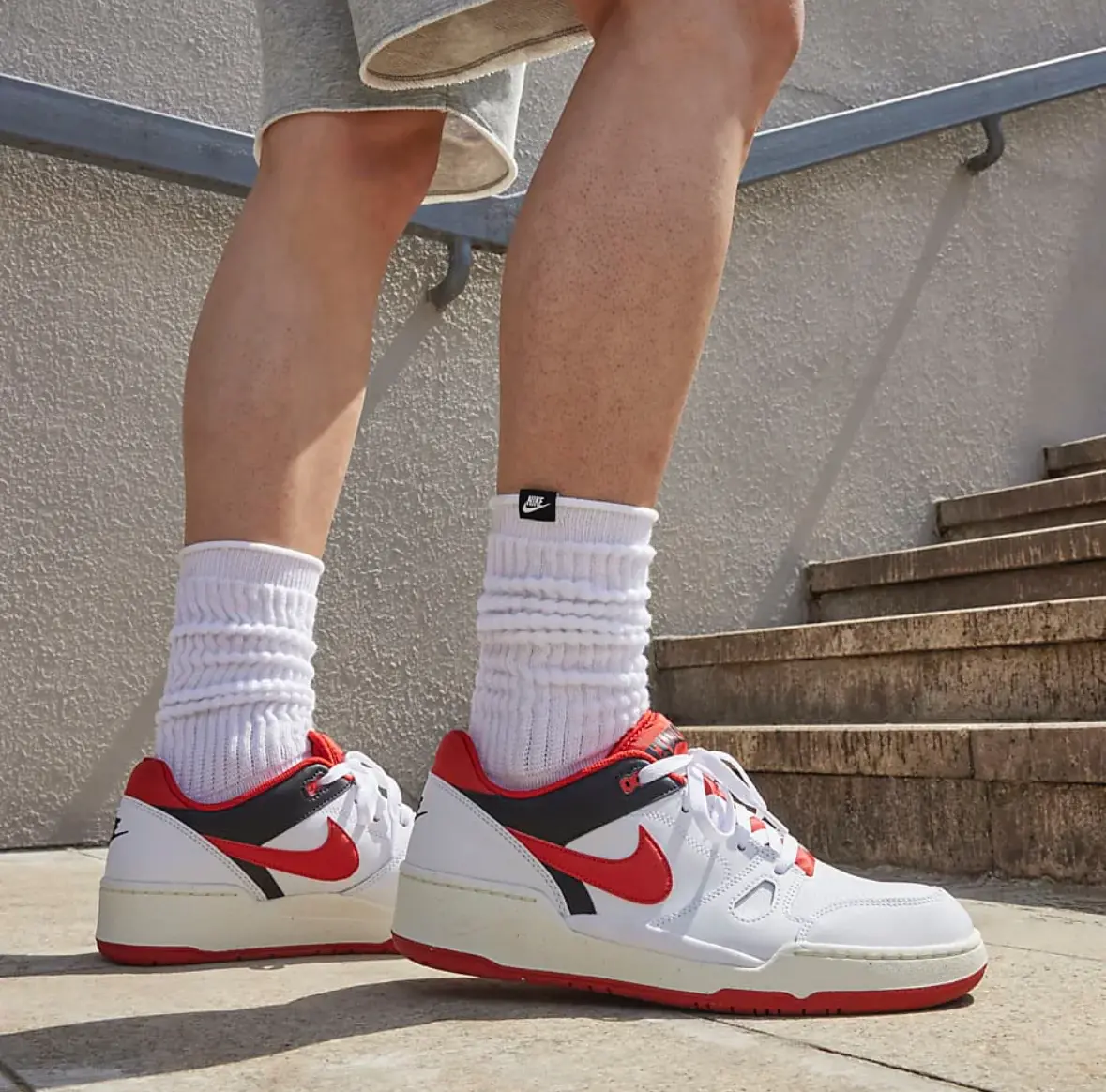 Alternative view of Giày Nike Full Force Low 'White Red Black' FB1362-102
