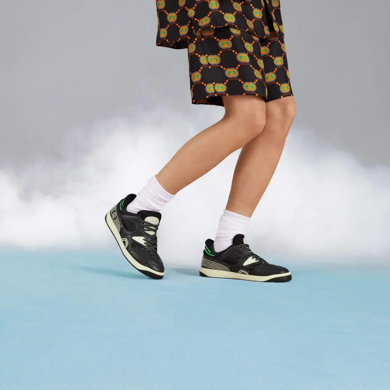 Giay Gucci Good Game Gucci Basket 'Black' 722428-2SHJ0-1000