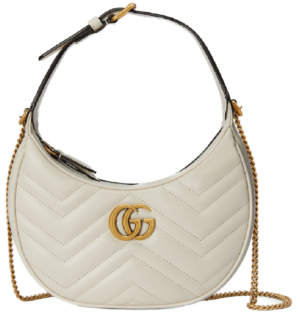 Tui Gucci GG Marmont Half Moon 'White' 699514-DTDHT-9022