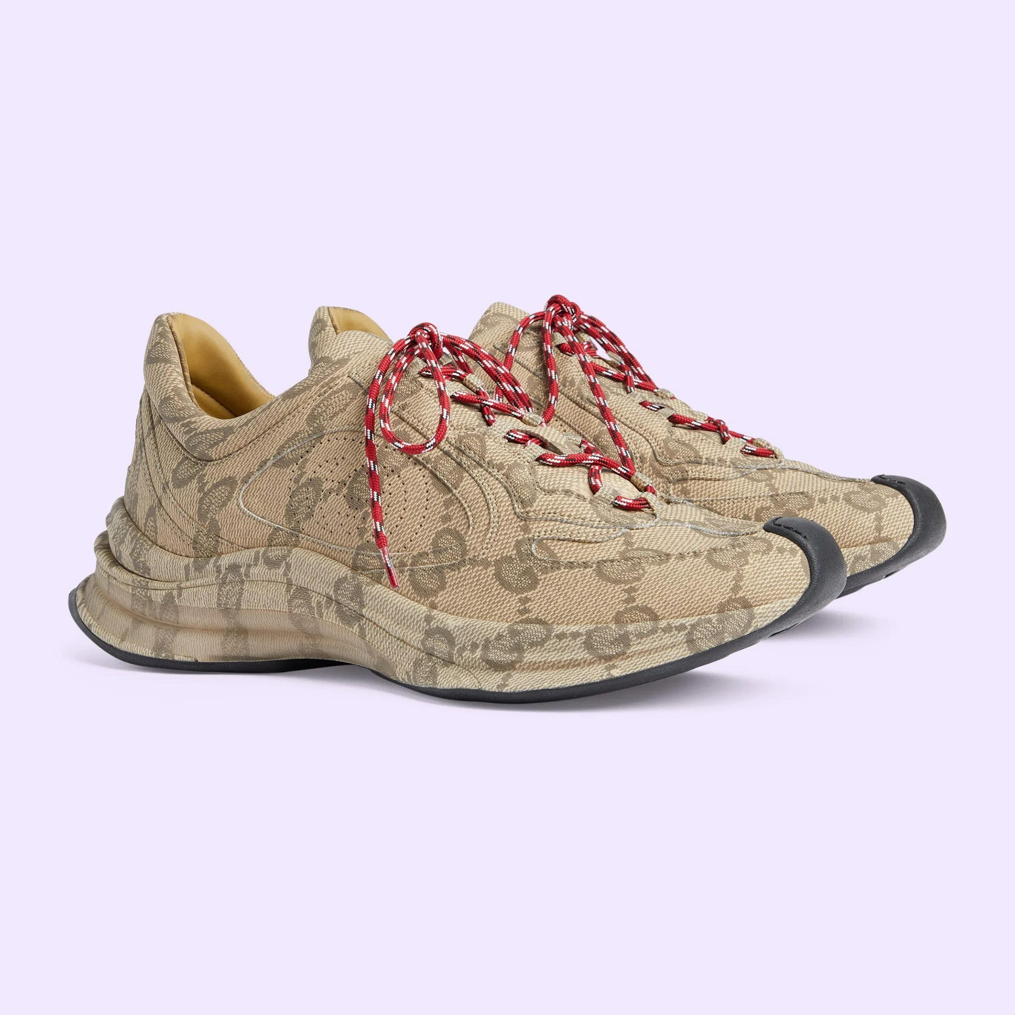 Giay Gucci Run 'Beige Ebony' 721116-AABEB-9742