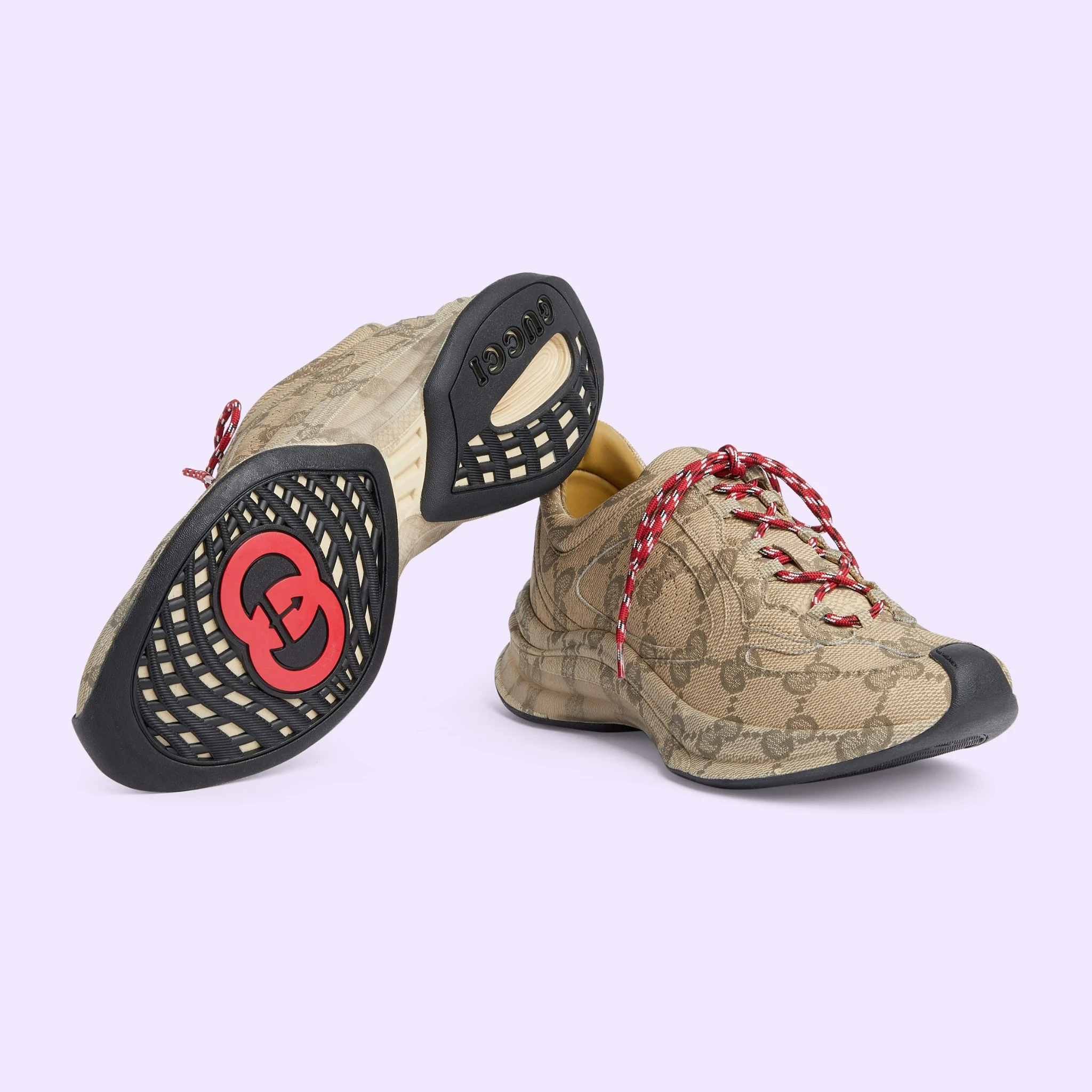 Giay Gucci Run 'Beige Ebony' 721116-AABEB-9742