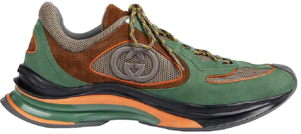 Giay Gucci Run Trainer 'Green Suede' 749785-AAB62-3142
