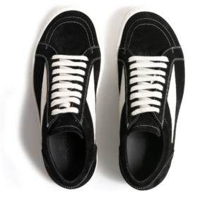 Giay Rick Owens Suede Vintage 'Black Milk White' RP01C5888LVSLPO-911