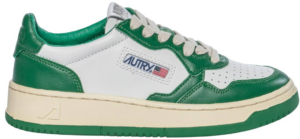 Giay Autry Medalist Low Leather 'Green White' AULW-WB03