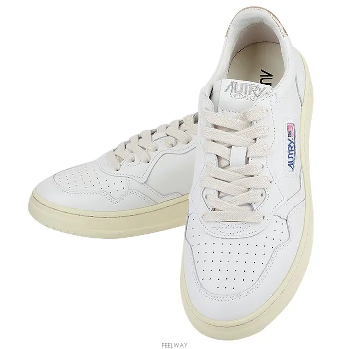 Giay Autry Medalist Low 'White Gold' AULM-LL06