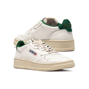 Giay Autry Medalist Low Leather 'White Green' AULM-SP03