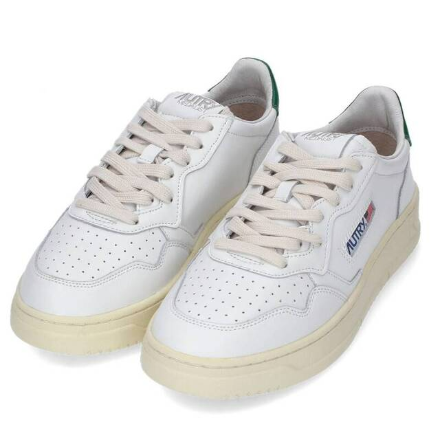 Giay Autry Medalist Low Leather 'White Green' AULM-LL20