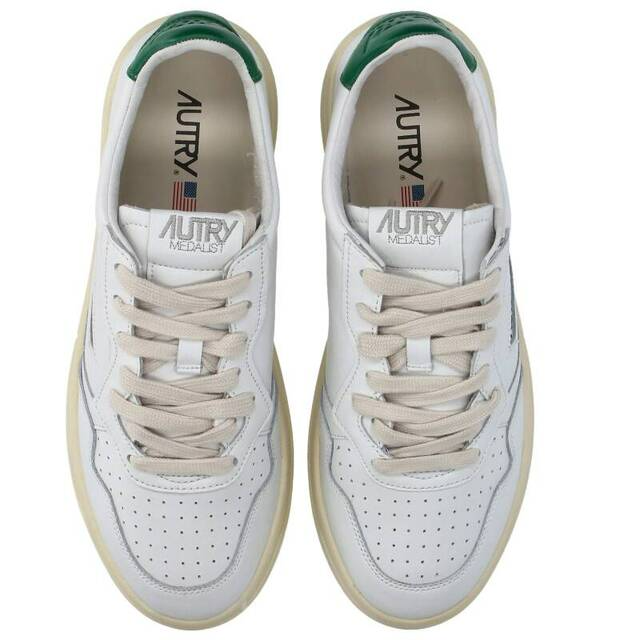 Giay Autry Medalist Low Leather 'White Green' AULM-LL20