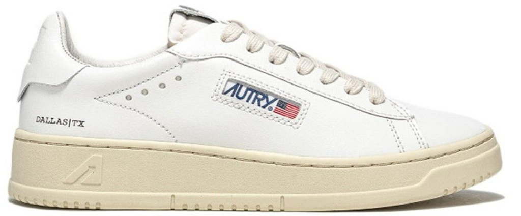 Giay Autry Dallas Low Leather 'White' ADLW-NW01
