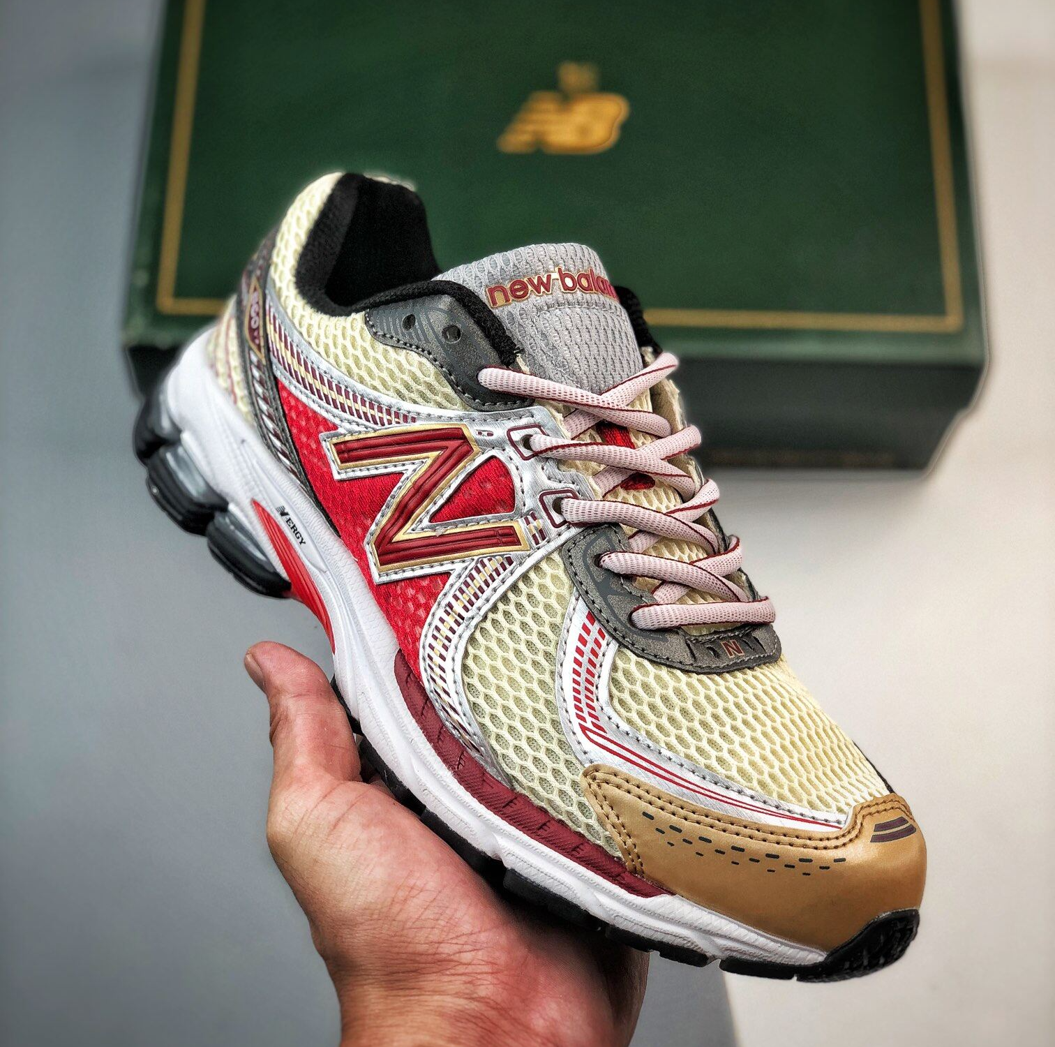 Giay New Balance 860v2 'Aime Leon Dore Red' ML860AD2