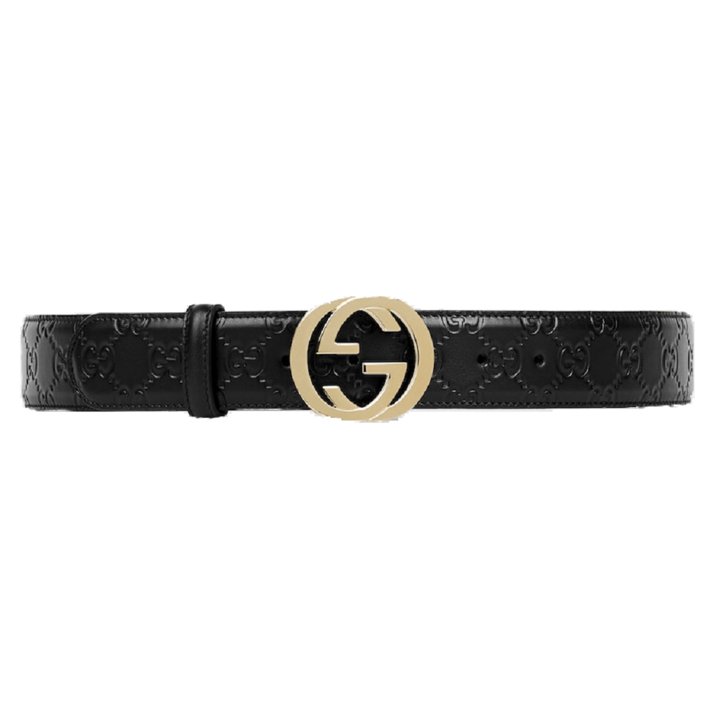 That Lung Gucci Signature Leather Belt 'Black' 370543CWC1G1000