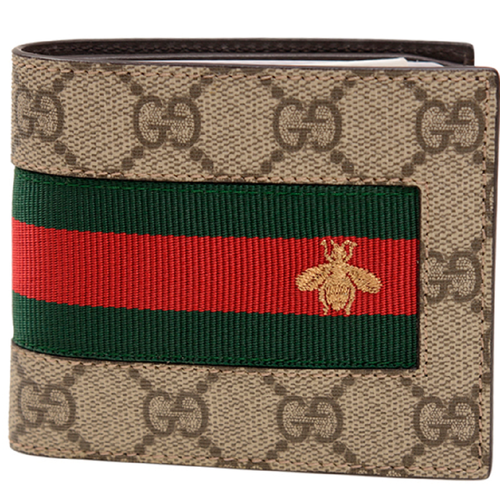 Vi Gucci GG Web Wallet 'Beige Ebony' 408827-KLQCN-8461