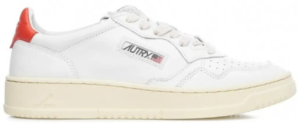 Giay Autry Medalist Low 'White Orange' AULW-LL24