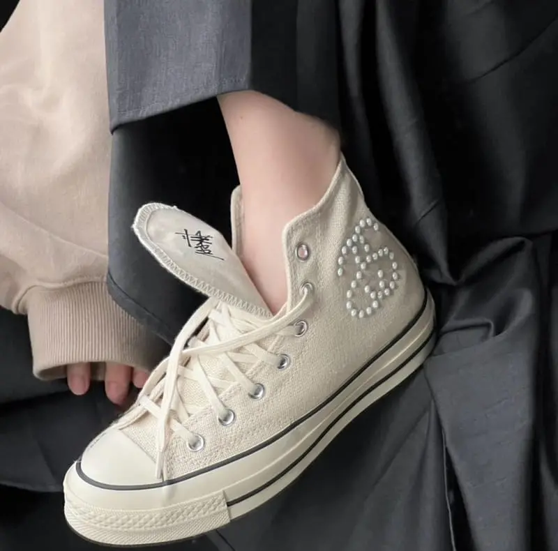 Giay Converse Chuck Taylor All-Star 70 Hi 'Stussy Fossil Pearl' A02051C