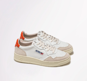 Giay Autry Medalist Low 'White Orange' AULW-LS45