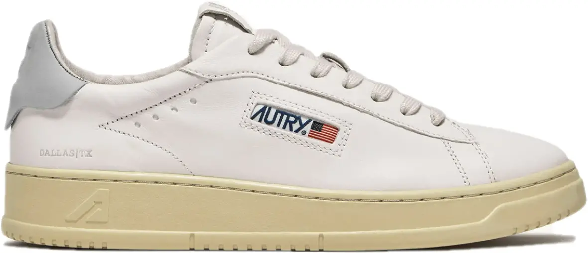 Giay Autry Dallas Low Nubuck Goatskin 'White' ADLW-NG01