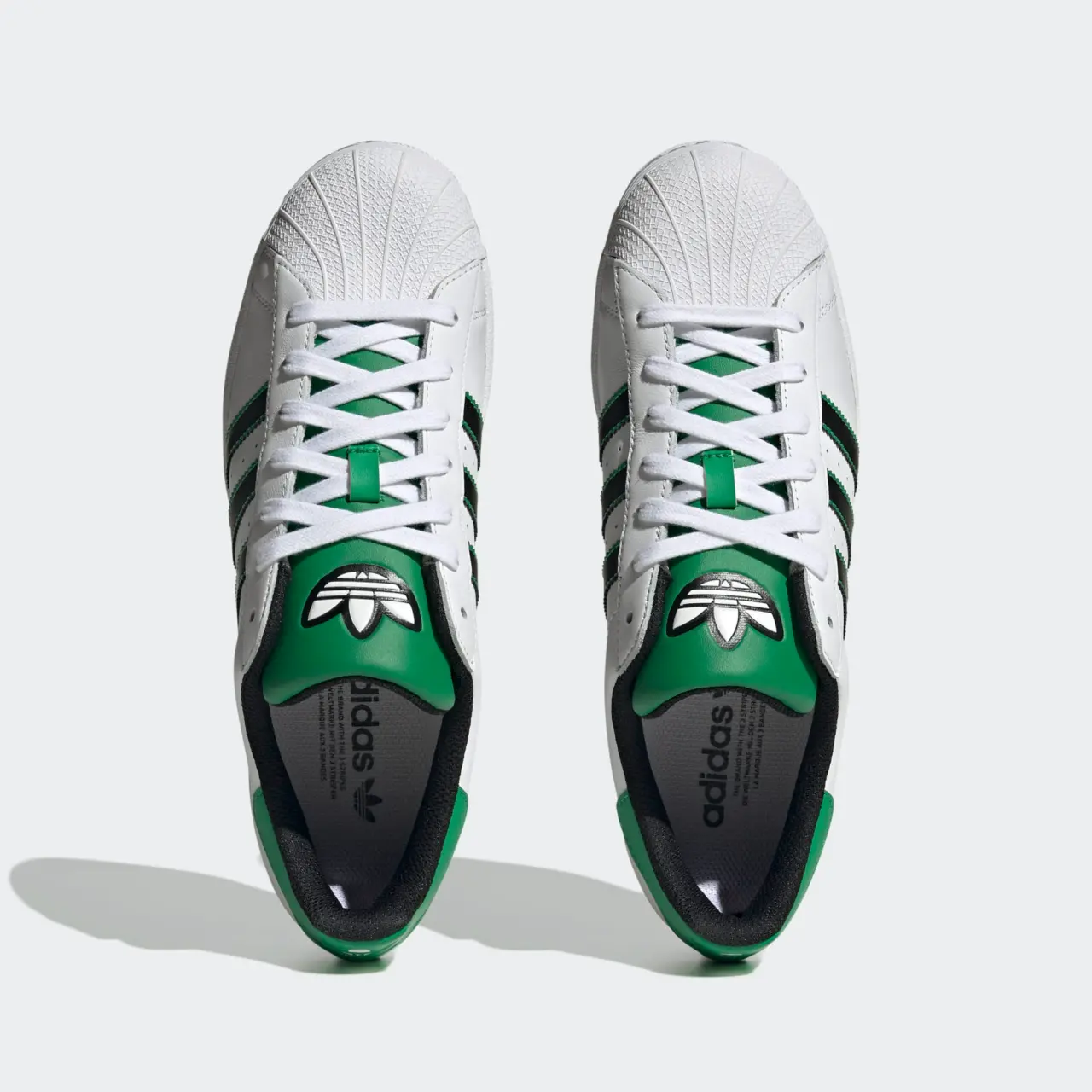 Giay Adidas Originals Superstar 'Green White' ID4670