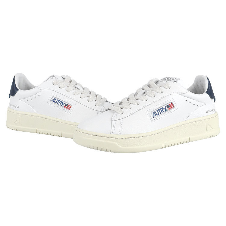 Giay Autry Dallas Low Leather 'White Blue' ADLW-NW05