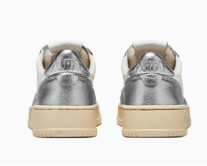 Giay Autry Medalist Low Leather 'White Silver' AULW-WB18