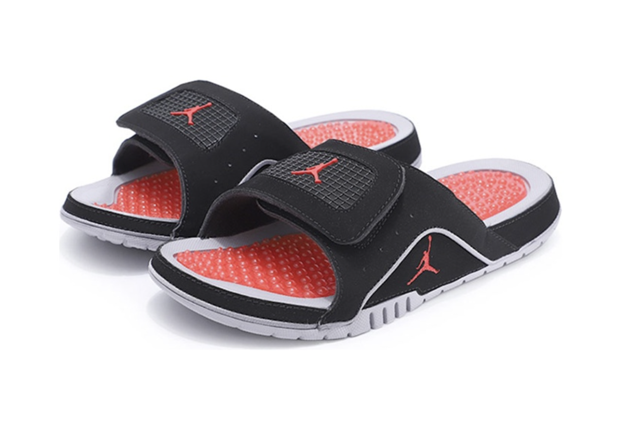 Dep Nike Jordan Hydro 4 Retro Slide GS 'Black Grey' 532226-006