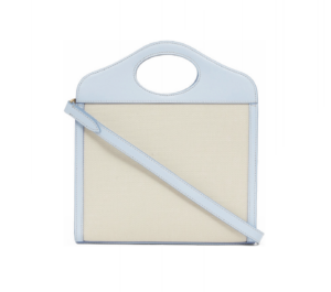 Tui Burberry Mini Canvas Leather Pocket 'Pale Blue' 80324061