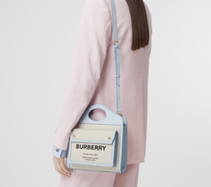 Tui Burberry Mini Canvas Leather Pocket 'Pale Blue' 80324061