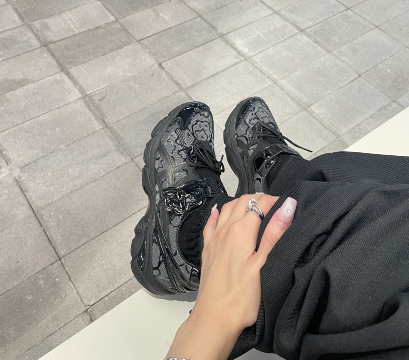 Giay Asics Cecilie Bahnsen x GT 2160 'Black' 1203A321-001