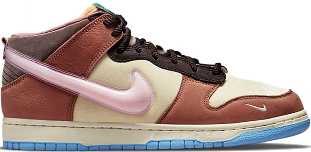 Giay Nike Social Status x Dunk Mid 'Chocolate Milk' DJ1173-700